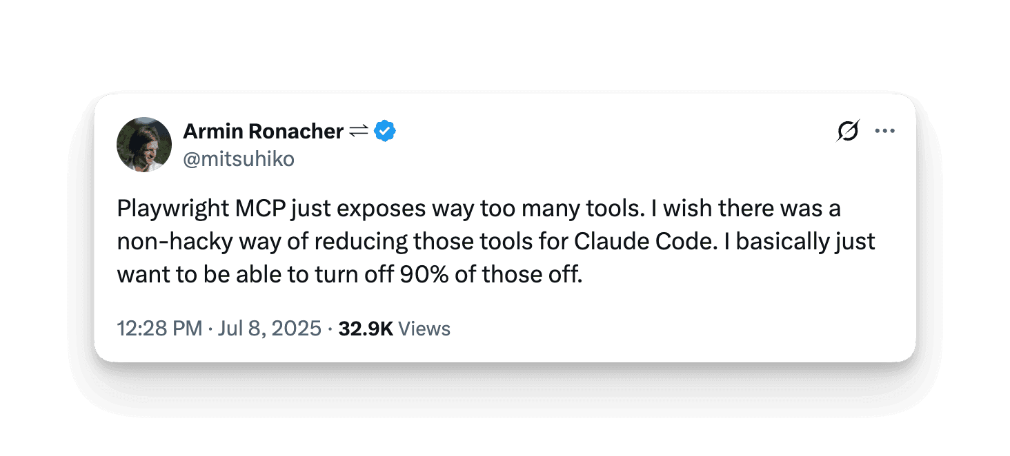 Tweet from Armin Ronacher